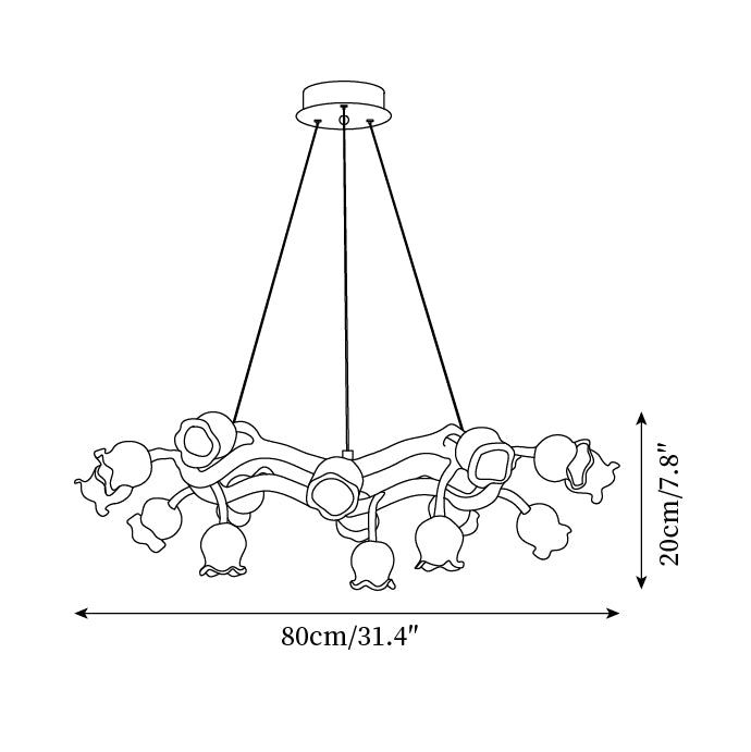 Valen Flowers Chandelier