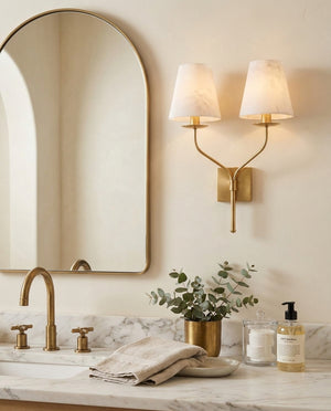 Valenora Alabaster Wall Sconce