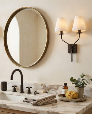 Valenora Alabaster Wall Sconce