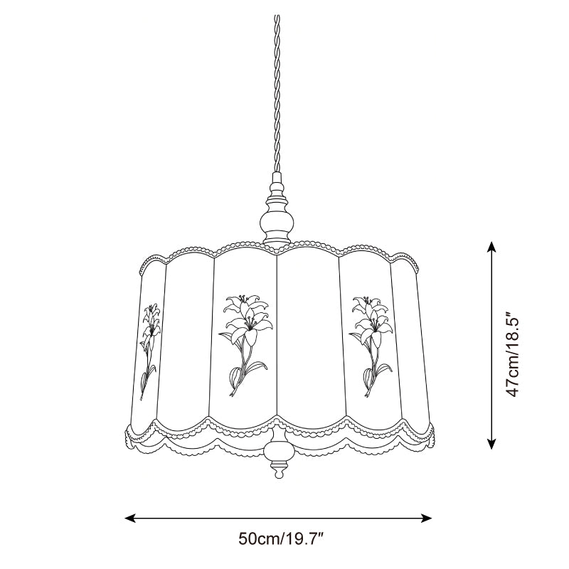 Valerine Pendant Lamp — Dimension drawings 1