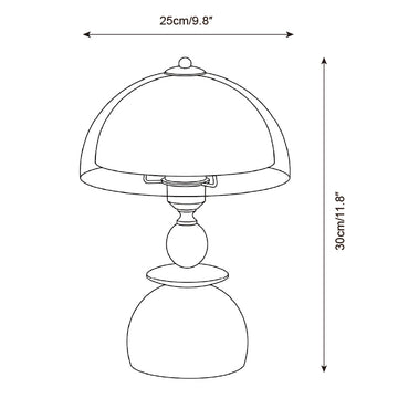 Valerio Table Lamp — Dimension drawings 1