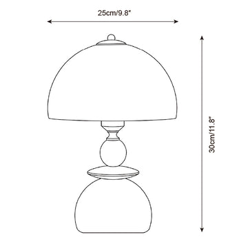Valerio Table Lamp — Dimension drawings 2