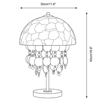 Valerith Table Lamp — Dimension drawings 1