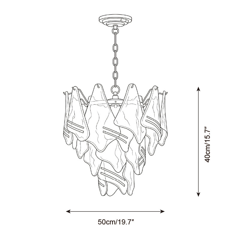 Valessara Chandelier — Dimension drawings 1