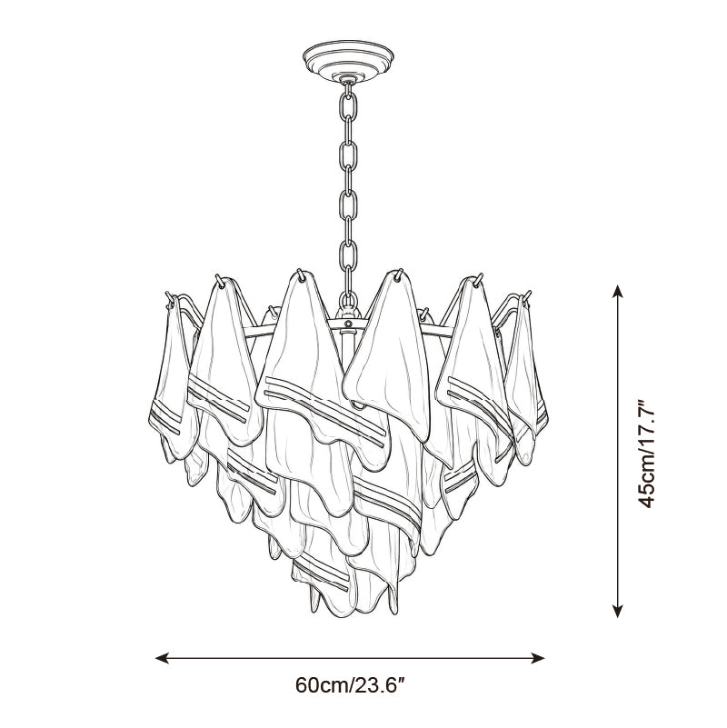 Valessara Chandelier — Dimension drawings 2