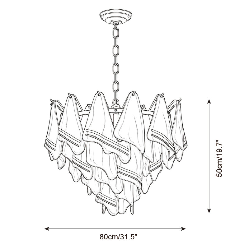 Valessara Chandelier — Dimension drawings 3