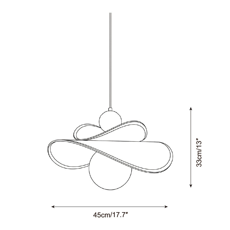 Vallorin Pendellampa — Dimensionsritningar 1