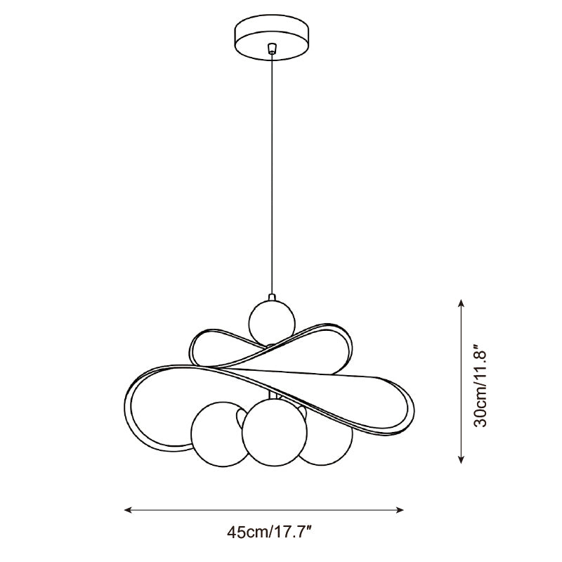 Vallorin Pendellampa — Dimensionsritningar 2