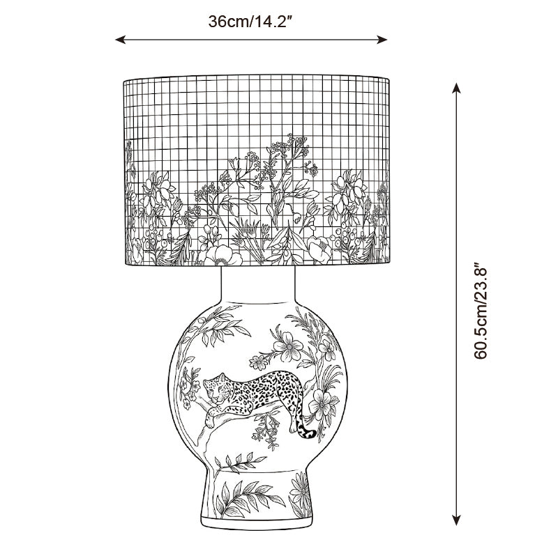 Lámpara de Mesa Valmire — Planos de dimensiones 1