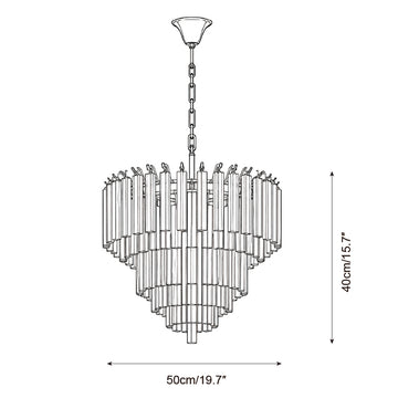 Varellion Chandelier — Dimension drawings 1
