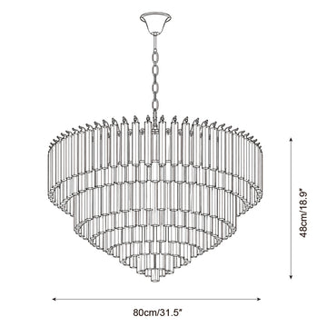 Varellion Chandelier — Dimension drawings 3