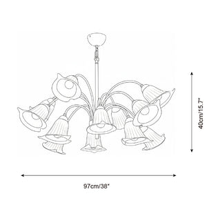 Vellina Petal Chandelier