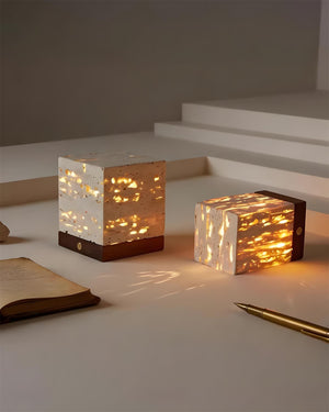 Velto Travertine Table Lamp