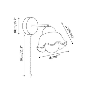 Vena Brass Wall Lamp