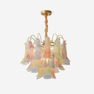 Colorful Murano-Style Glass Chandelier