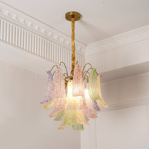 Colorful Murano-Style Glass Chandelier