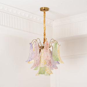 Colorful Murano-Style Glass Chandelier