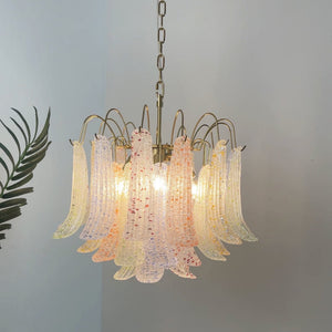 Colorful Murano-Style Glass Chandelier