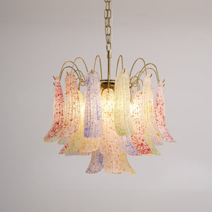 Colorful Murano-Style Glass Chandelier