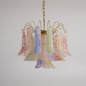 Colorful Murano-Style Glass Chandelier