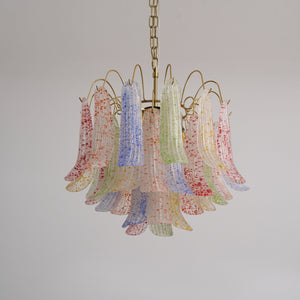 Colorful Murano-Style Glass Chandelier