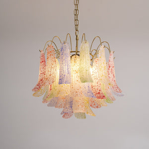 Colorful Murano-Style Glass Chandelier