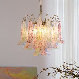 Colorful Murano-Style Glass Chandelier