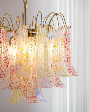 Colorful Murano-Style Glass Chandelier