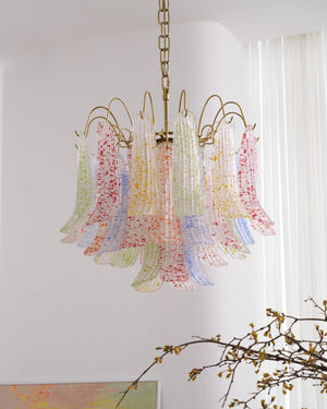 Colorful Murano-Style Glass Chandelier