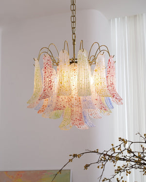 Colorful Murano-Style Glass Chandelier