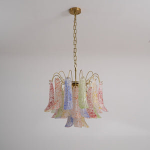 Colorful Murano-Style Glass Chandelier