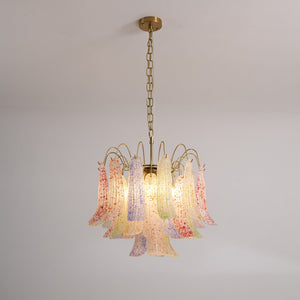 Colorful Murano-Style Glass Chandelier