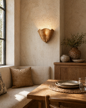 Vera Rattan Wall Lamp