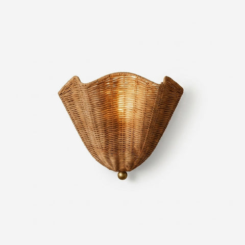 Vera Rattan Wall Lamp