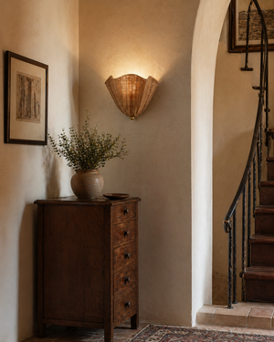 Vera Rattan Wall Lamp