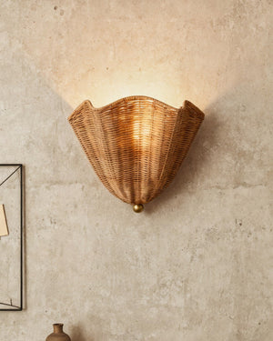 Vera Rattan Wall Lamp