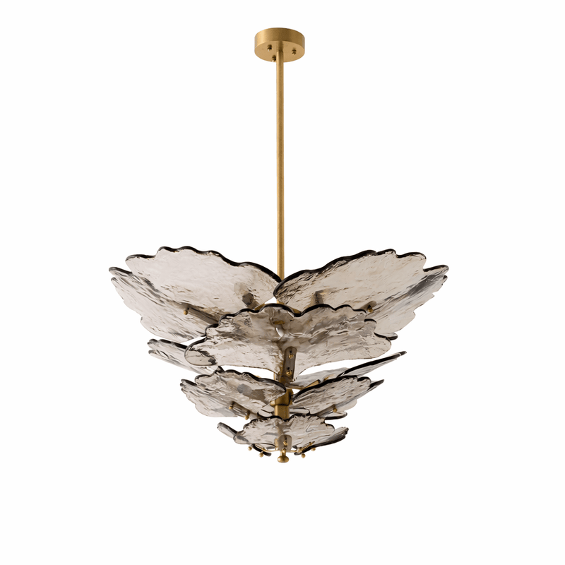 Verdant Petal Glass Chandelier – detail 10