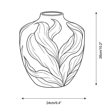 Verdelle Ceramic Vase — Dimension drawings 1