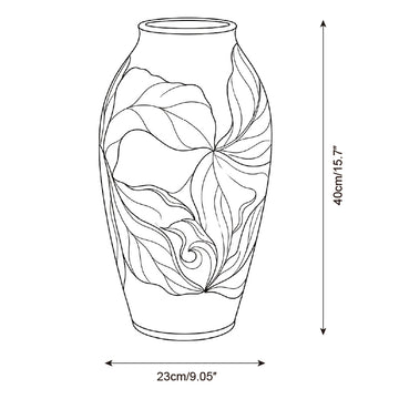 Verdelle Ceramic Vase — Dimension drawings 2