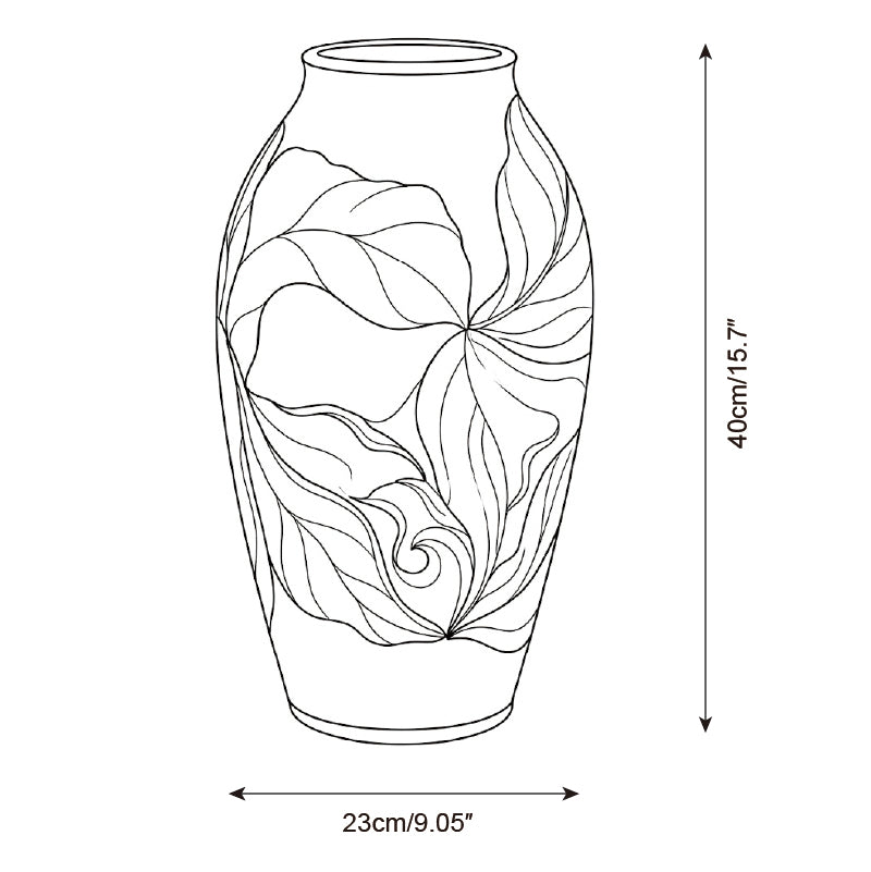 Verdelle Keramik-Vase — Maßzeichnungen 2