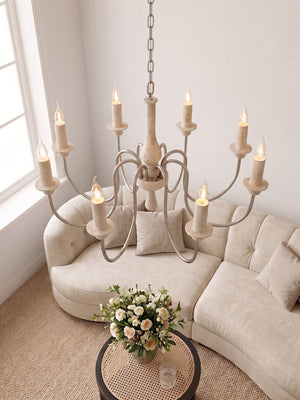 Veyrane Travertine Chandelier