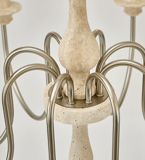 Veyrane Travertine Chandelier
