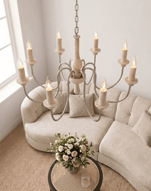 Veyrane Travertine Chandelier