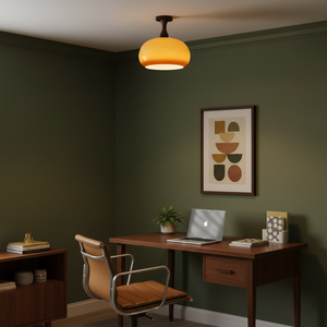 مصباح سقف مورانو عتيق 12.9 بوصة