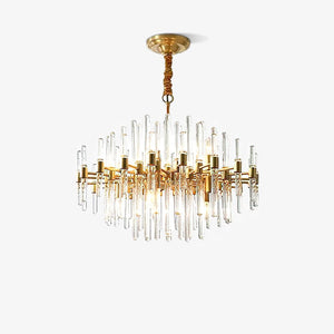 Vintage Antique Brass Chandelier