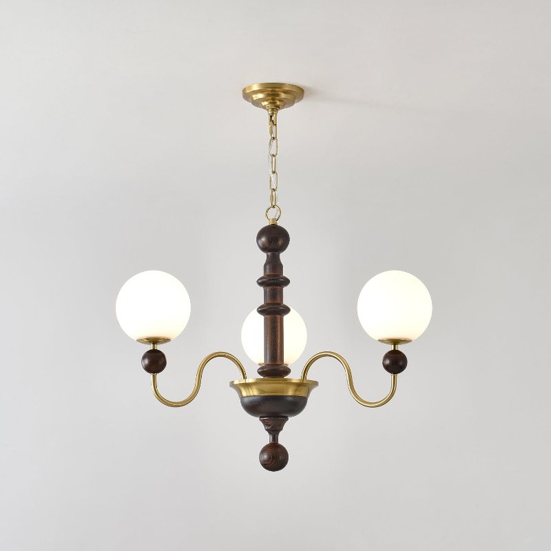 Vintage Curved Sphere Chandelier – detail 6