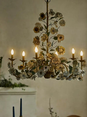 Vintage Floral Chandelier