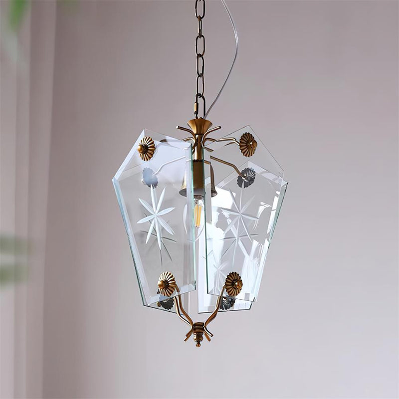 Vintage Matcha Glass Pendant Lamp – detail 2