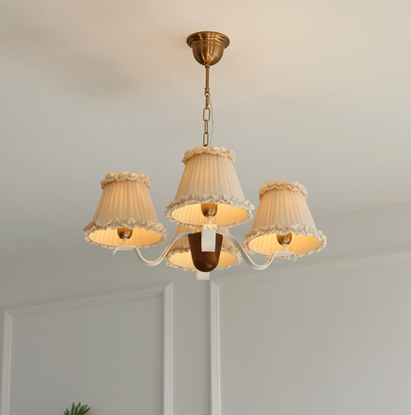 Walnut Fabric Chandelier – detail 10