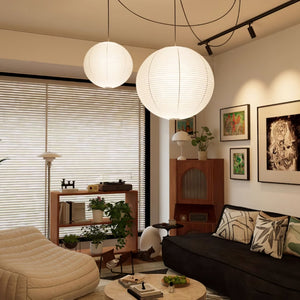 Japanese Paper Swag Pendant Light
